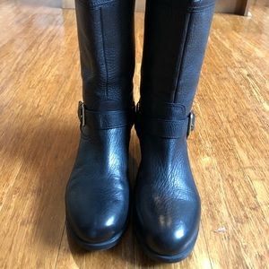 Prada Mid Calf Moto Boots